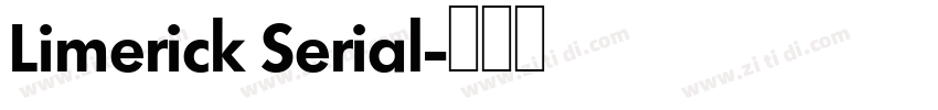 Limerick Serial字体转换
